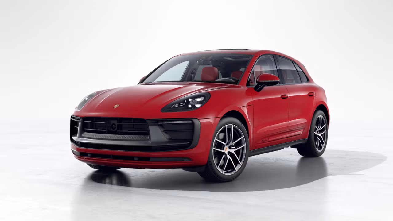 Carmine Red 2025 Porsche Macan T AWD SUV / Crossover All-Wheel Drive Automatic