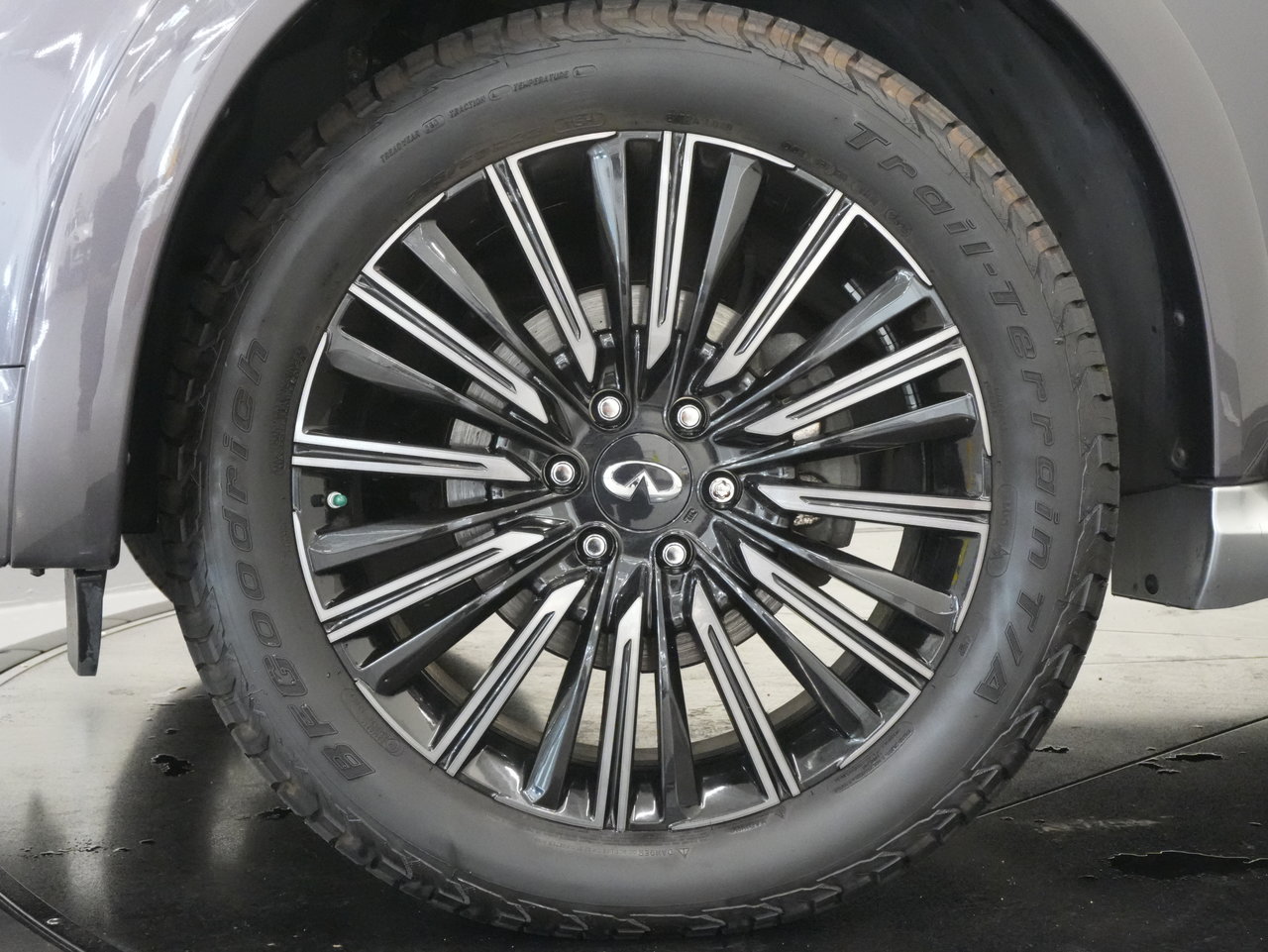 Gray 2019 INFINITI QX80 SUV / Crossover All-Wheel Drive Automatic