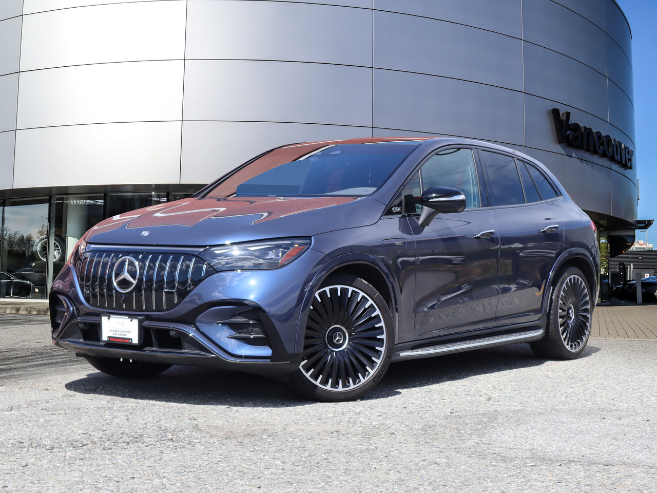 Twilight Blue Metallic 2024 Mercedes-Benz EQE AMG 4MATIC Sedan All-Wheel Drive Automatic