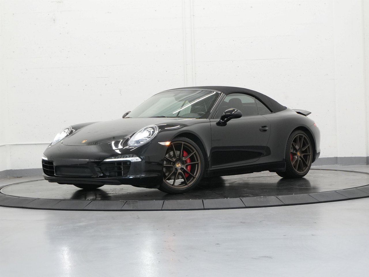 Basalt Black Met 2014 Porsche 911 Convertible Rear-Wheel Drive Automatic