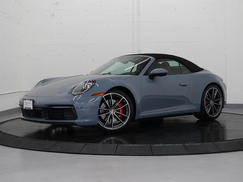 Gray (Arctic Grey) 2023 Porsche 911 Convertible Rear-Wheel Drive