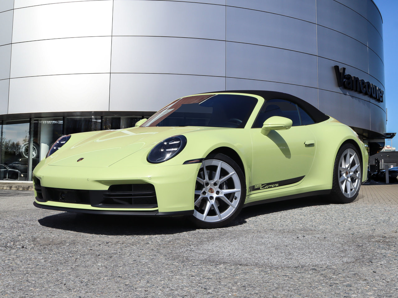 Cartagena Yellow Metallic 2025 Porsche 911 Carrera Cabriolet RWD Convertible Rear-Wheel Drive Automatic