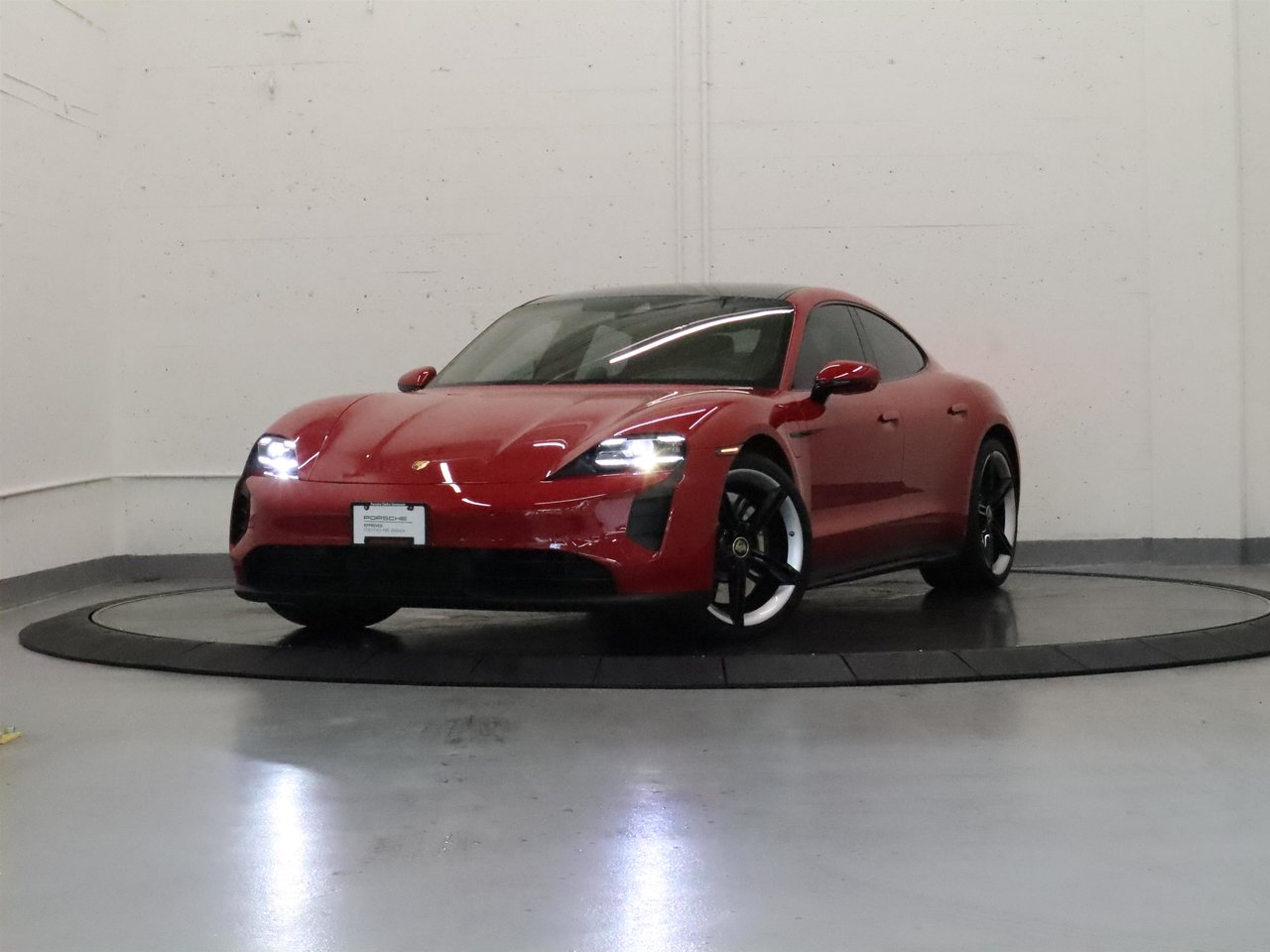 Carmine Red 2024 Porsche Taycan Sedan All-Wheel Drive Automatic