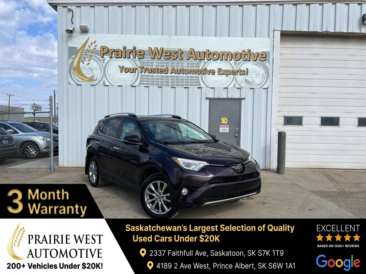 2016 Toyota RAV4 Limited AWD SUV / Crossover All-Wheel Drive Automatic