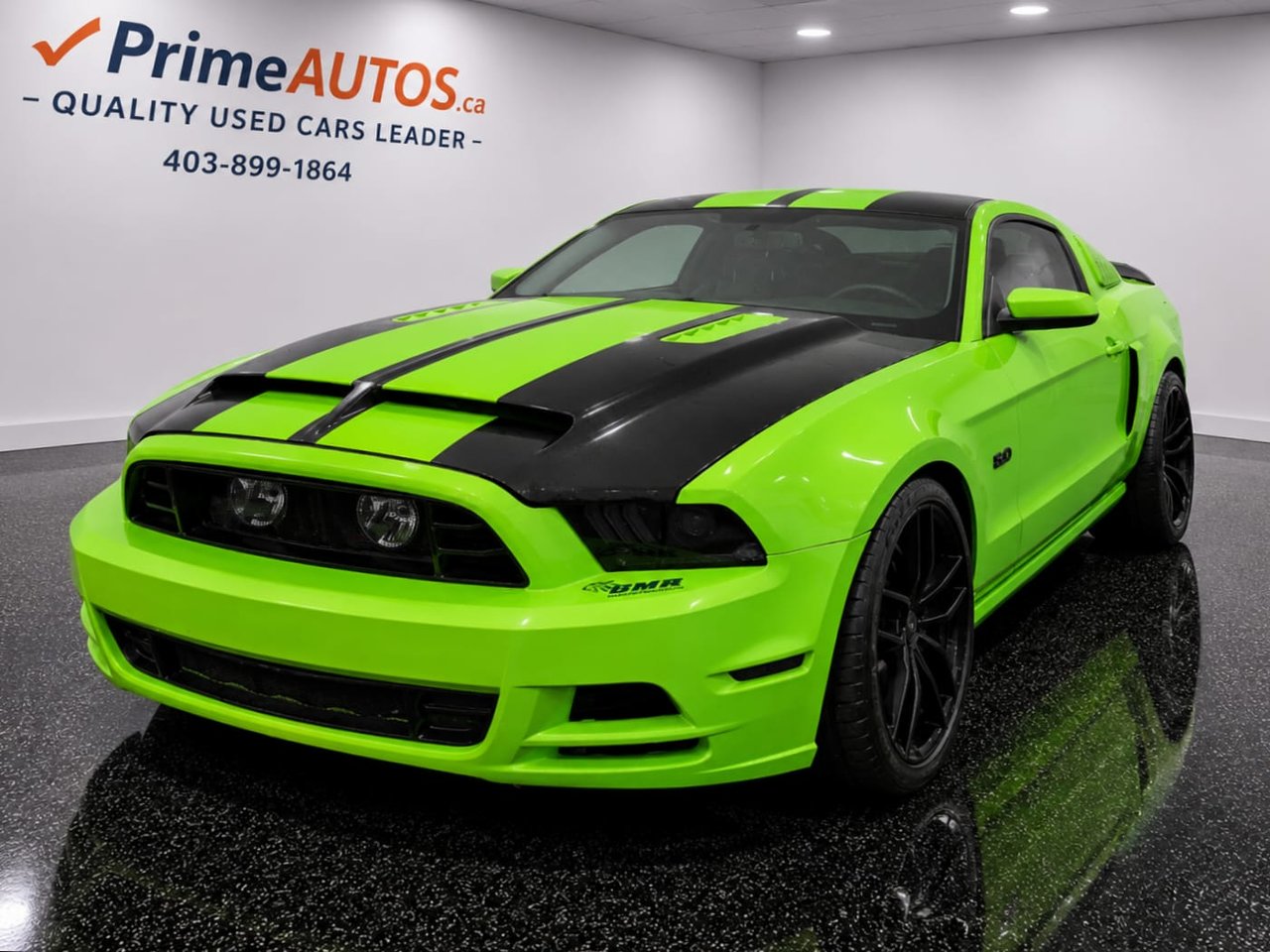 Green 2014 Ford Mustang Coupe Rear-Wheel Drive Manual