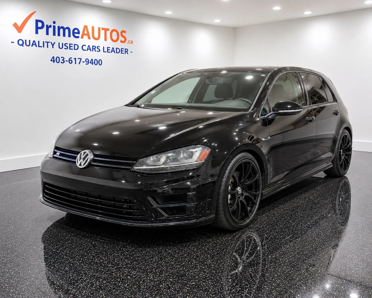 Black 2016 Volkswagen Golf R Hatchback All-Wheel Drive Manual