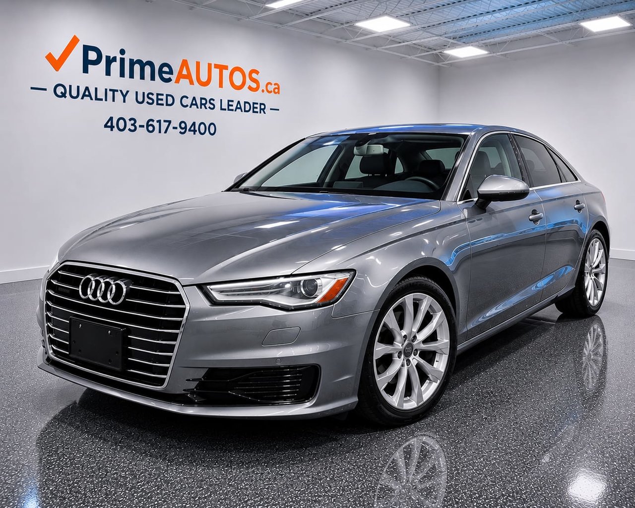 Silver 2016 Audi A6 Sedan All-Wheel Drive Automatic