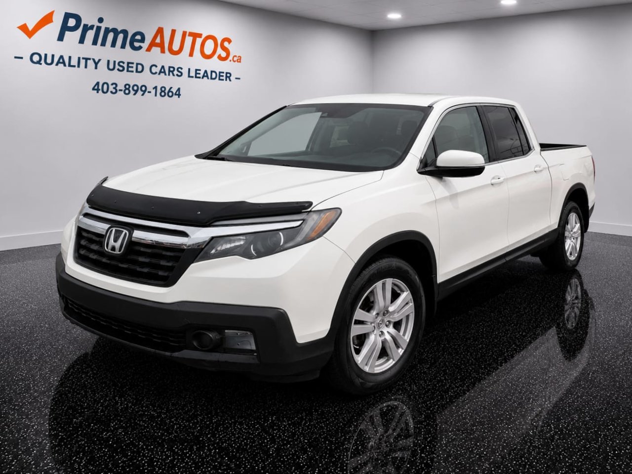 White 2018 Honda Ridgeline Pickup Truck Automatic