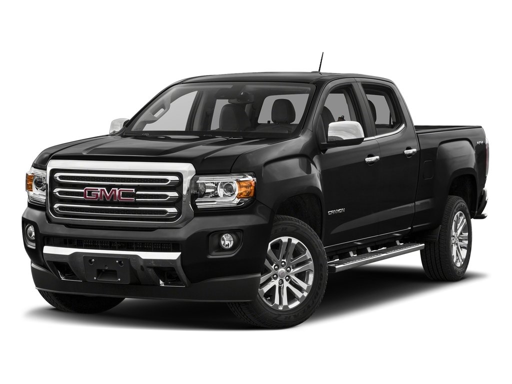 Black 2017 GMC Canyon SLT Crew Cab 4WD Pickup Truck Four-Wheel Drive Automatic