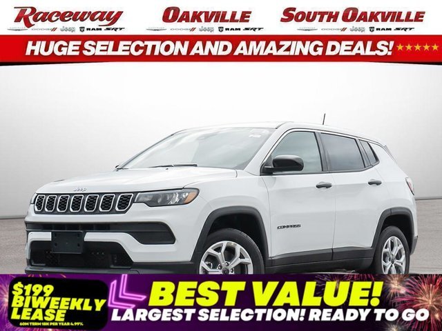 White 2026 Jeep Compass Sport 4WD SUV / Crossover Automatic