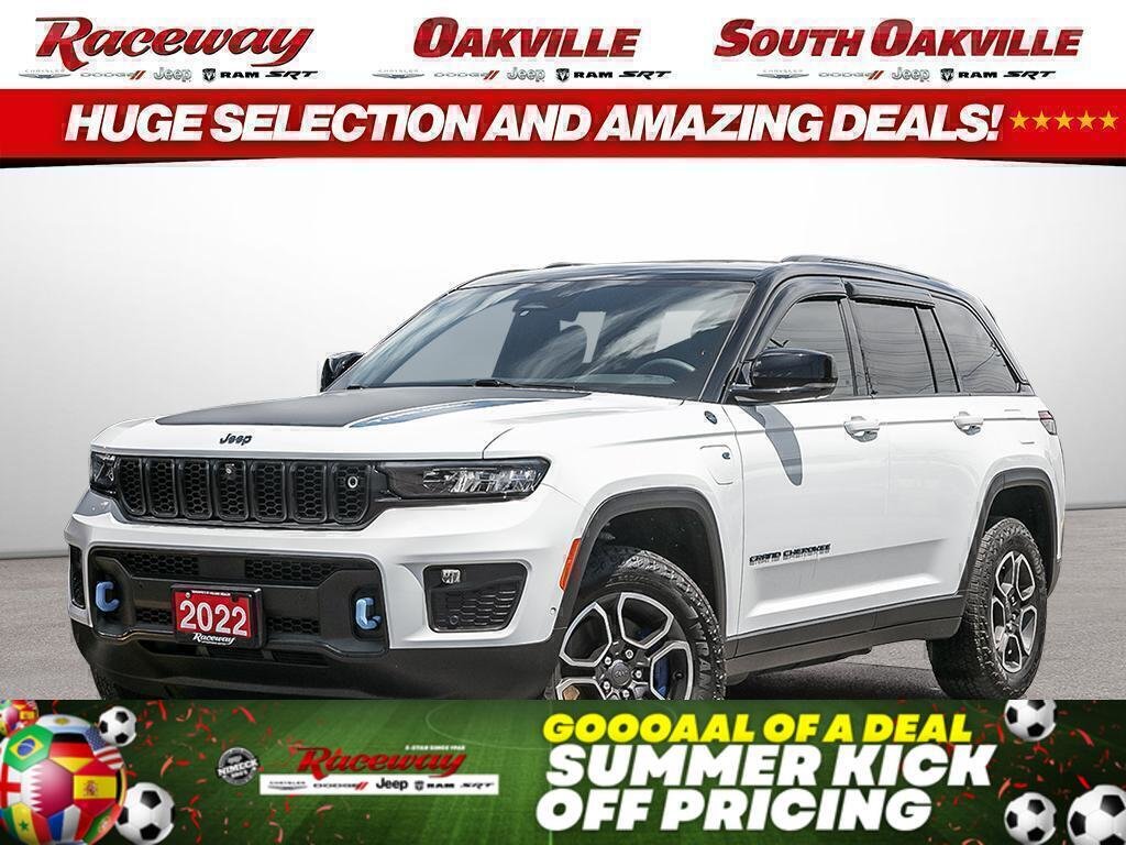 White 2022 Jeep Grand Cherokee 4xe Trailhawk 4WD SUV / Crossover Four-Wheel Drive Automatic