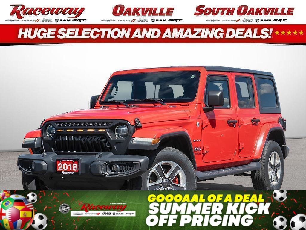 Red 2018 Jeep Wrangler Unlimited Sahara 4WD SUV / Crossover Four-Wheel Drive Automatic