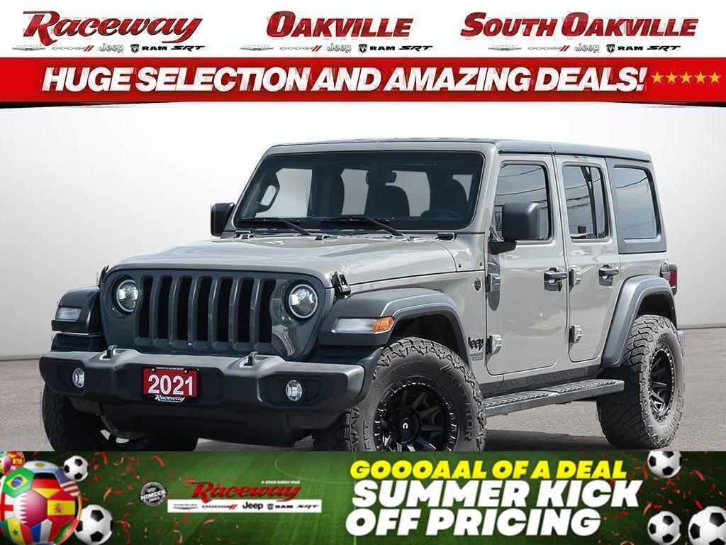 Gray 2021 Jeep Wrangler Unlimited Sport S 4WD SUV / Crossover Four-Wheel Drive Automatic