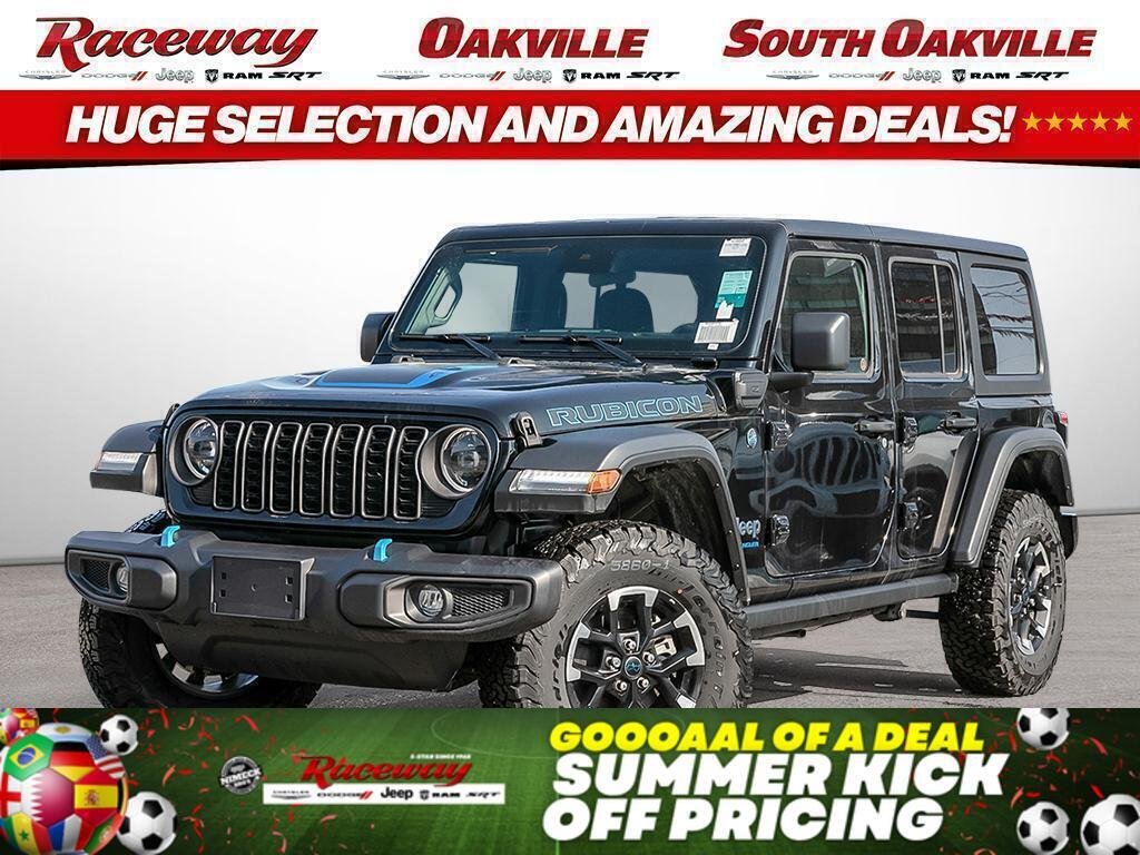 Black 2024 Jeep Wrangler 4xe Rubicon 4WD SUV / Crossover Four-Wheel Drive Automatic