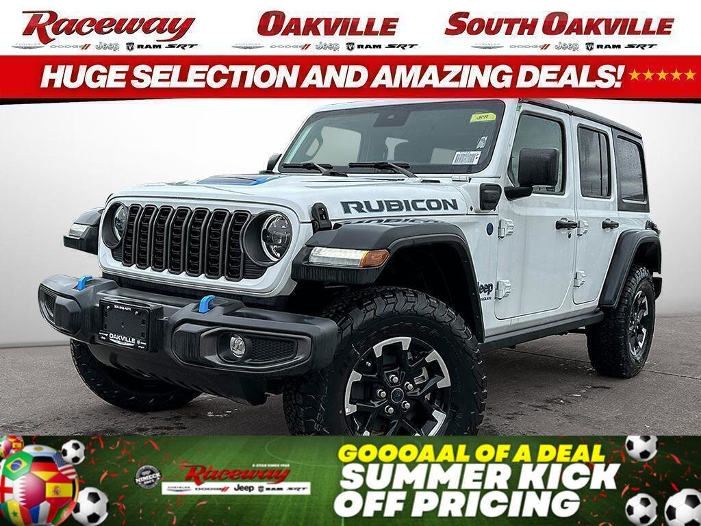 White 2024 Jeep Wrangler 4xe Rubicon 4WD SUV / Crossover Four-Wheel Drive Automatic