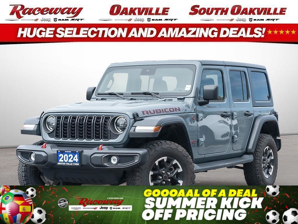Gray 2024 Jeep Wrangler Rubicon 4-Door 4WD SUV / Crossover Four-Wheel Drive 8-Speed Automatic