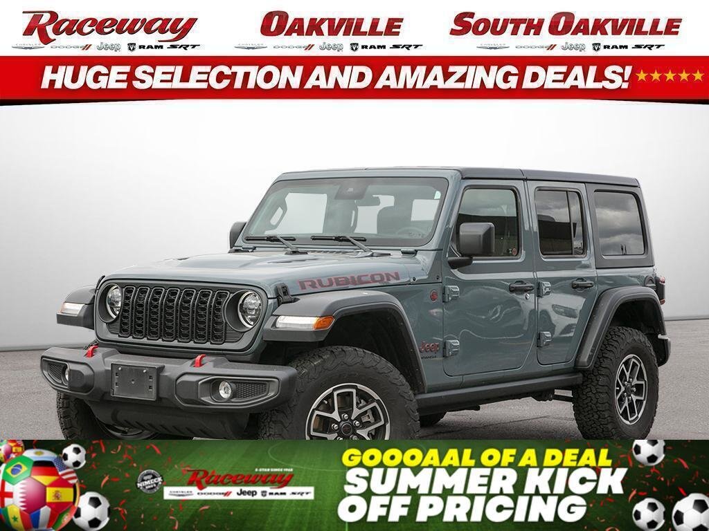 Gray 2025 Jeep Wrangler Rubicon 4-Door 4WD SUV / Crossover Four-Wheel Drive Manual