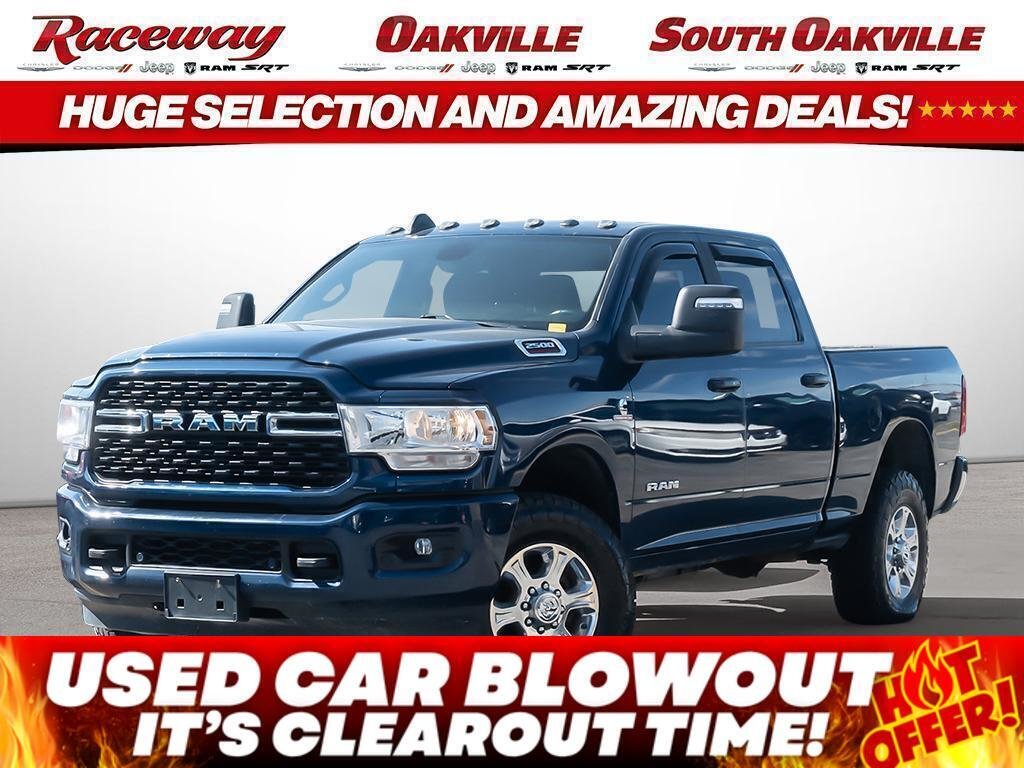 Blue 2023 RAM 2500 Big Horn Crew Cab 4WD Pickup Truck Four-Wheel Drive Automatic