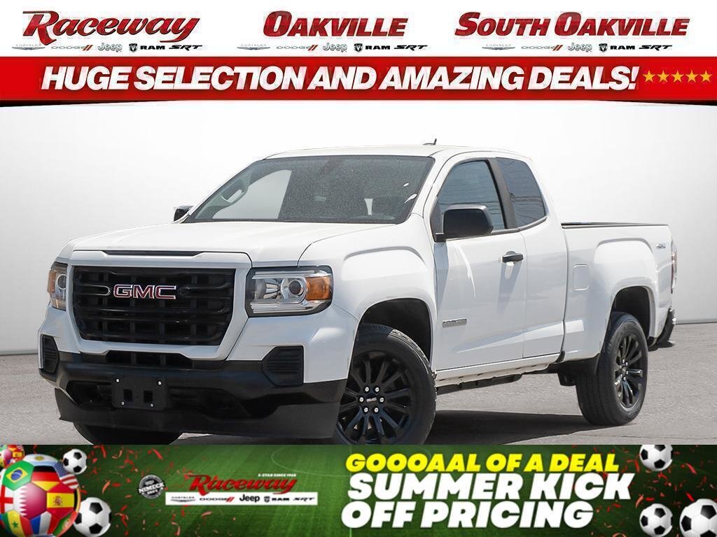 White 2022 GMC Canyon Pickup Truck Four-Wheel Drive Automatic