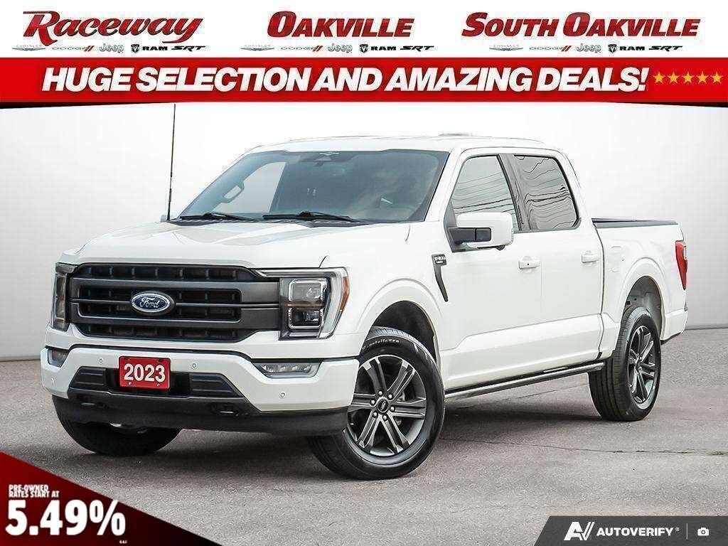 White 2023 Ford F-150 Pickup Truck Four-Wheel Drive Automatic