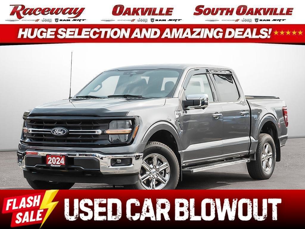 Gray 2024 Ford F-150 Pickup Truck Four-Wheel Drive Automatic