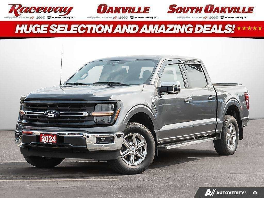 Gray 2024 Ford F-150 Pickup Truck Four-Wheel Drive Automatic
