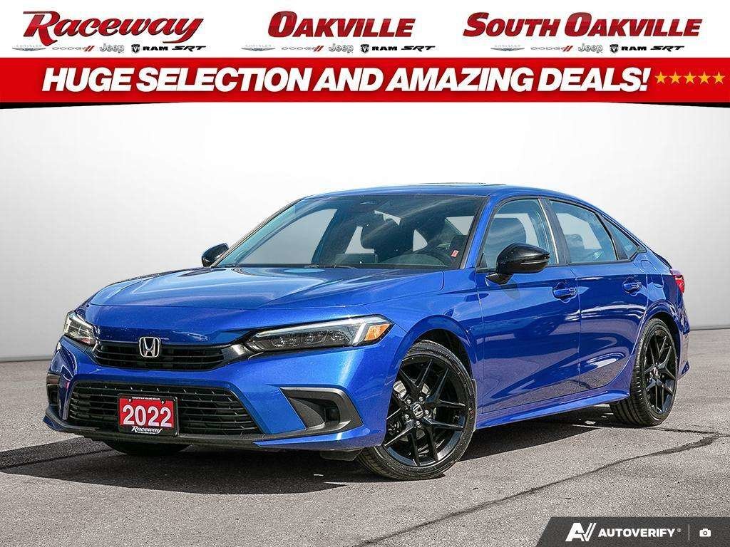 Blue 2022 Honda Civic Sedan Front-Wheel Drive Automatic