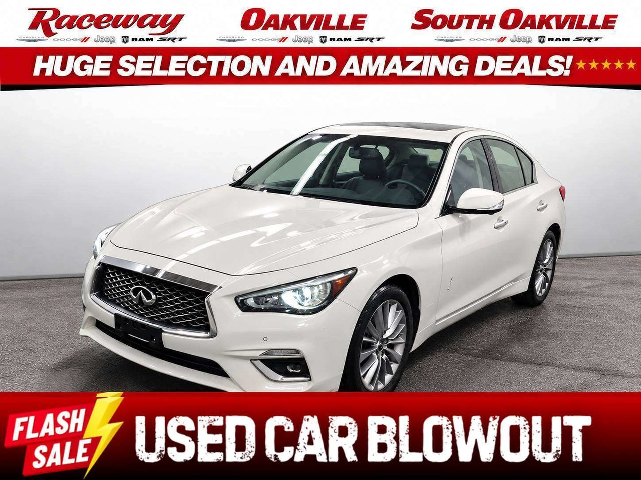 White 2024 INFINITI Q50 Sedan All-Wheel Drive Automatic
