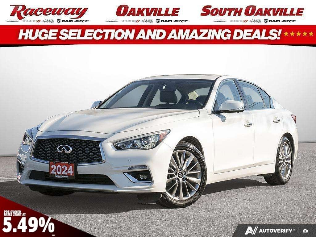 White 2024 INFINITI Q50 Sedan All-Wheel Drive Automatic