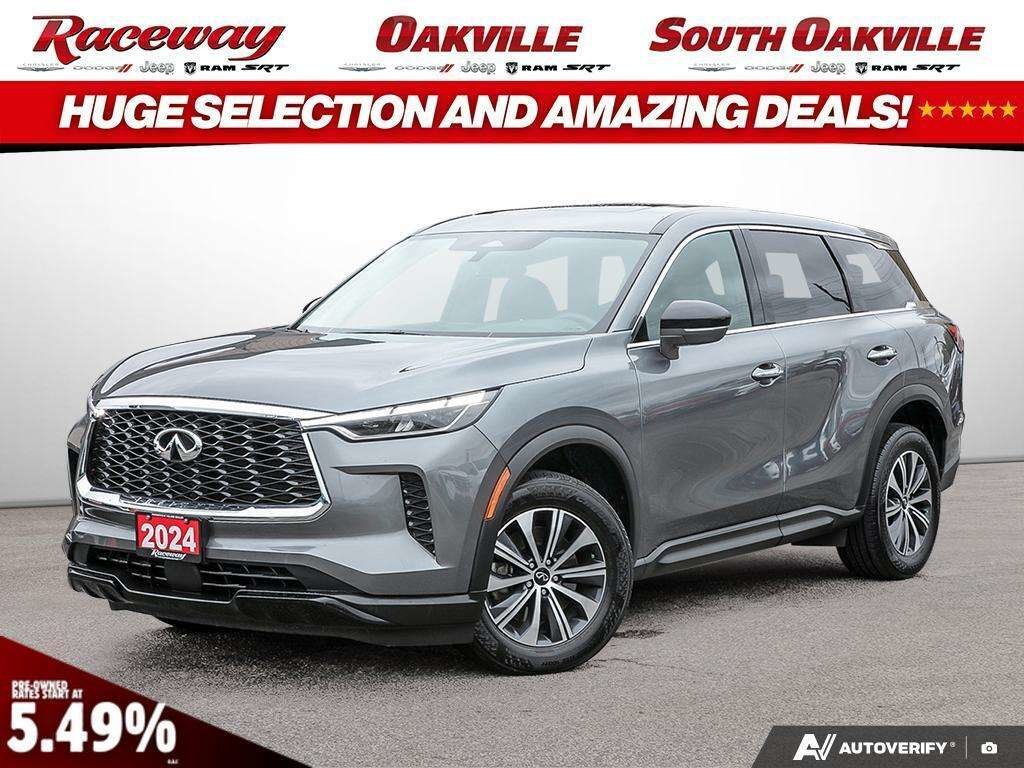Gray 2024 INFINITI QX60 SUV / Crossover All-Wheel Drive Automatic