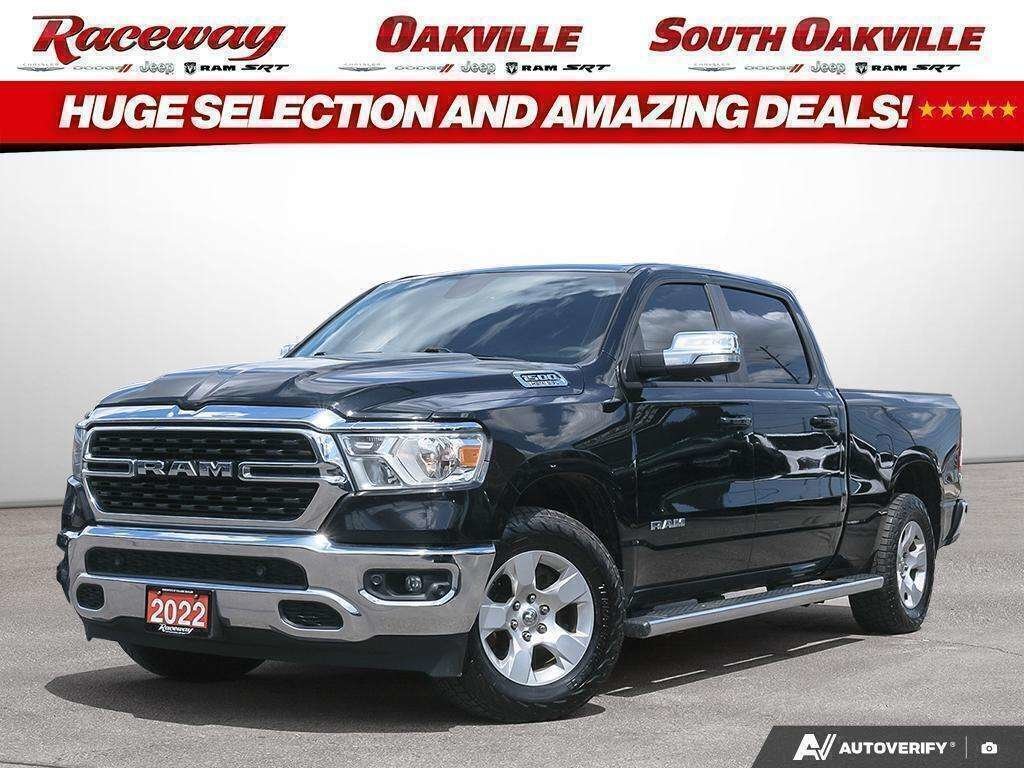Black 2022 RAM 1500 Pickup Truck Four-Wheel Drive Automatic