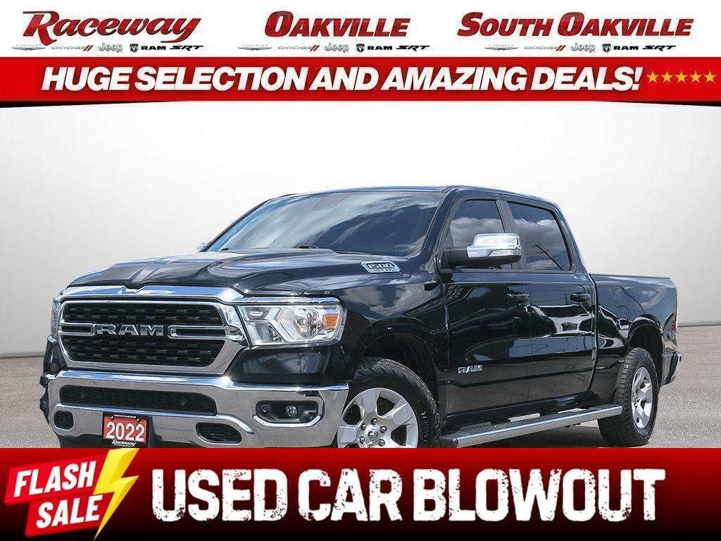 Black 2022 RAM 1500 Pickup Truck Four-Wheel Drive Automatic