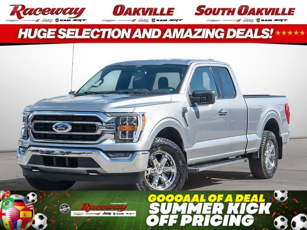 Silver 2021 Ford F-150 Pickup Truck Four-Wheel Drive Automatic