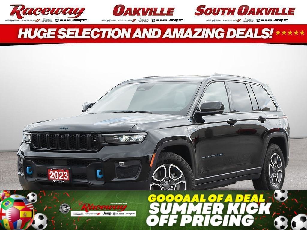 Black 2023 Jeep Grand Cherokee 4xe SUV / Crossover Four-Wheel Drive Automatic