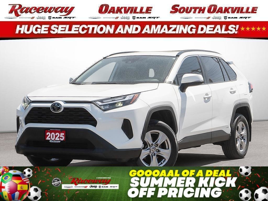 White 2025 Toyota RAV4 Hybrid SUV / Crossover All-Wheel Drive Continuously Variable Transmission