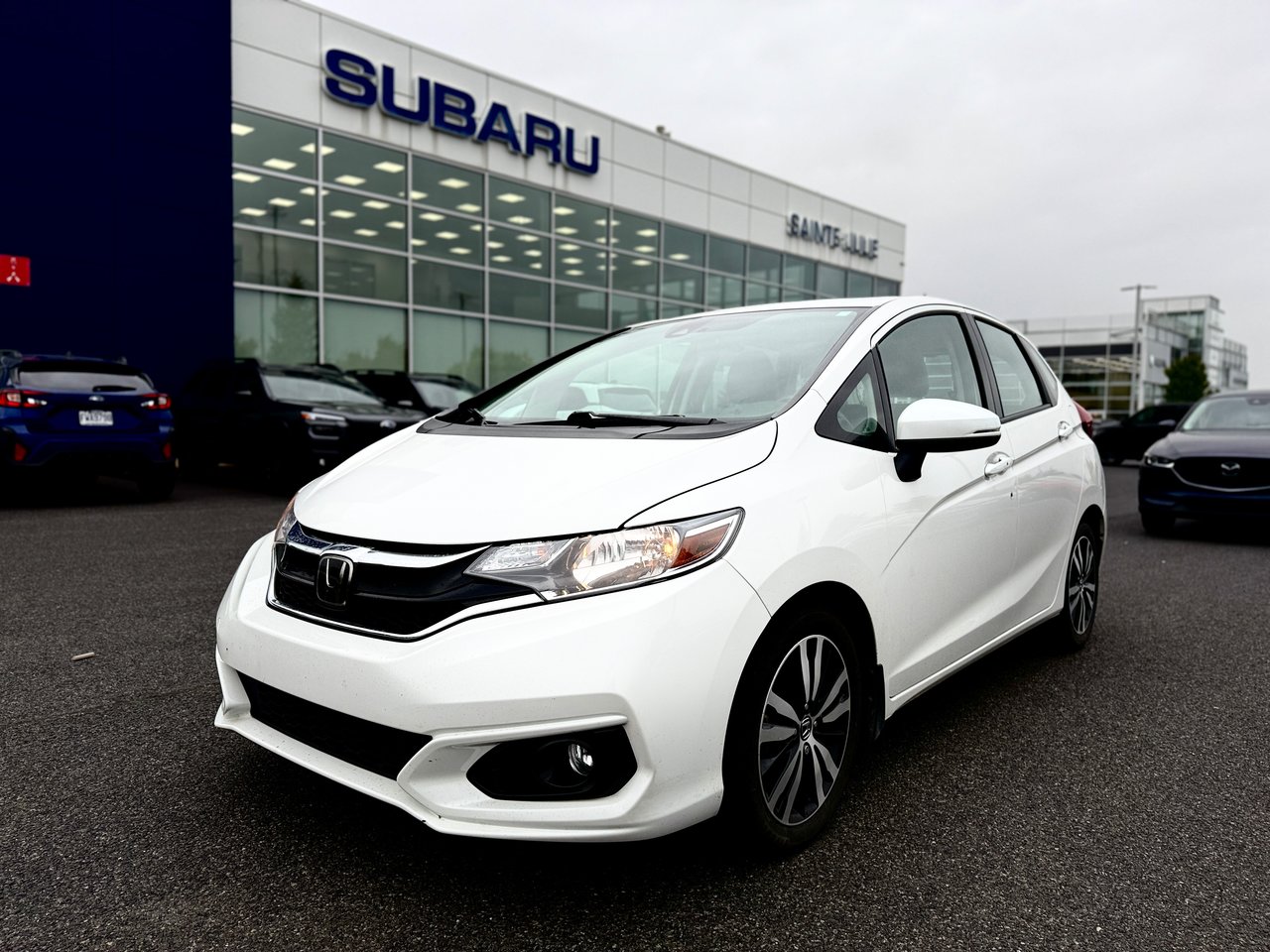 Platinum White Pearl 2020 Honda Fit Hatchback Front-Wheel Drive Continuously Variable Transmission
