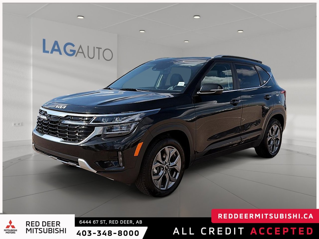 Black 2025 Kia Seltos SUV / Crossover All-Wheel Drive Continuously Variable Transmission