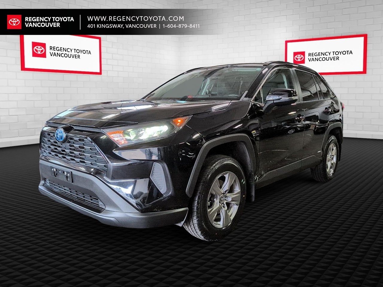 Black (0218 BLK) 2022 Toyota RAV4 Hybrid SUV / Crossover All-Wheel Drive Continuously Variable Transmission