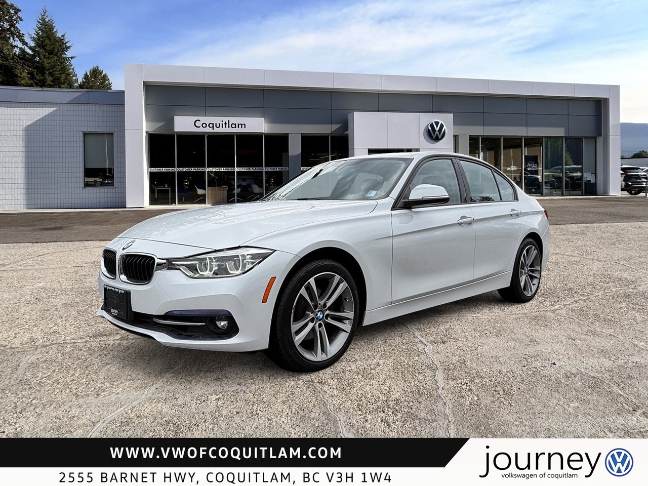 Alpine White 2018 BMW 3 Series Sedan All-Wheel Drive Automatic