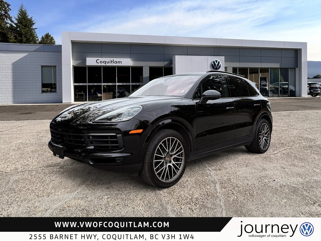 Jet Black Met 2022 Porsche Cayenne SUV / Crossover All-Wheel Drive Automatic