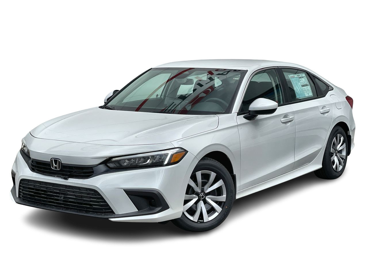 White 2022 Honda Civic LX FWD Sedan Front-Wheel Drive Automatic