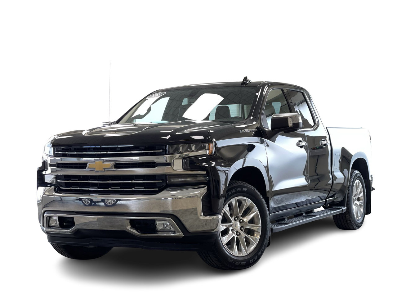 Black 2019 Chevrolet Silverado 1500 LTZ Double Cab 4WD Pickup Truck Four-Wheel Drive Automatic
