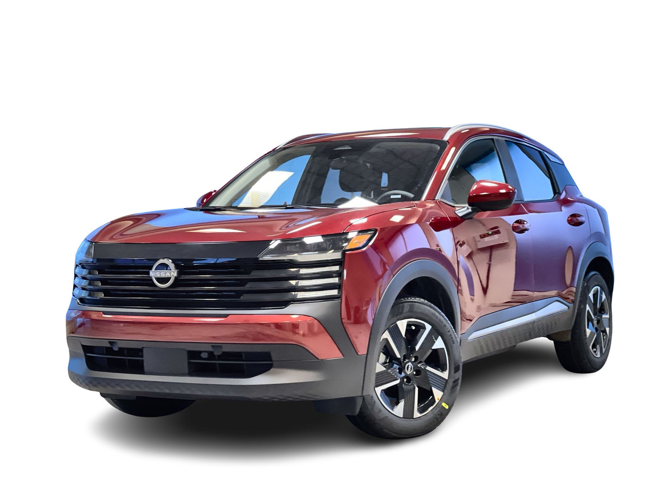 Red (2-Tone Gun Metal Metallic/Scarlet Ember Tintcoat) 2025 Nissan Kicks SV AWD SUV / Crossover All-Wheel Drive Automatic