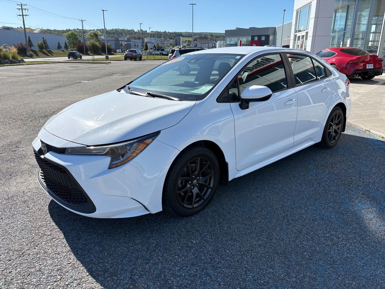 White 2022 Toyota Corolla Sedan Front-Wheel Drive Continuously Variable Transmission