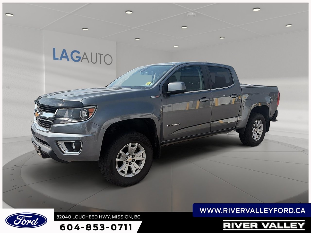 Gray (Steel Metallic) 2018 Chevrolet Colorado Pickup Truck Four-Wheel Drive Automatic