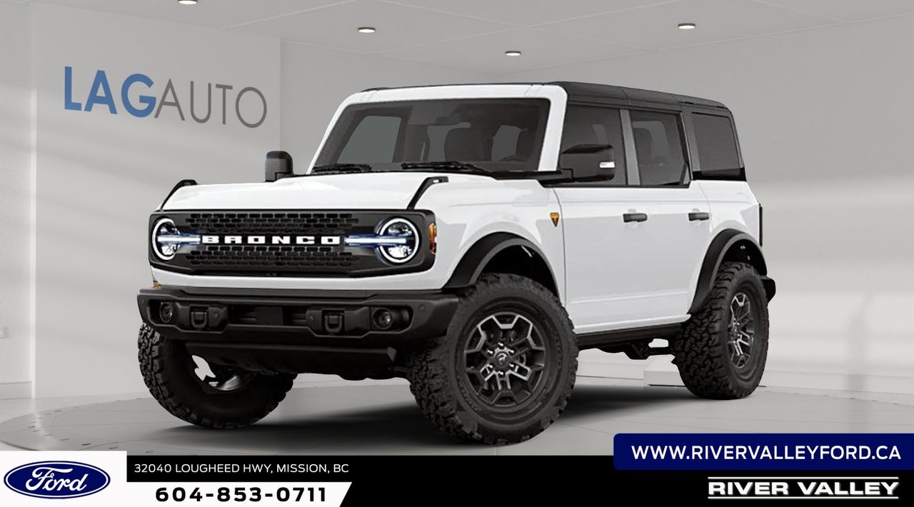 Oxford White 2025 Ford Bronco SUV / Crossover Four-Wheel Drive Automatic