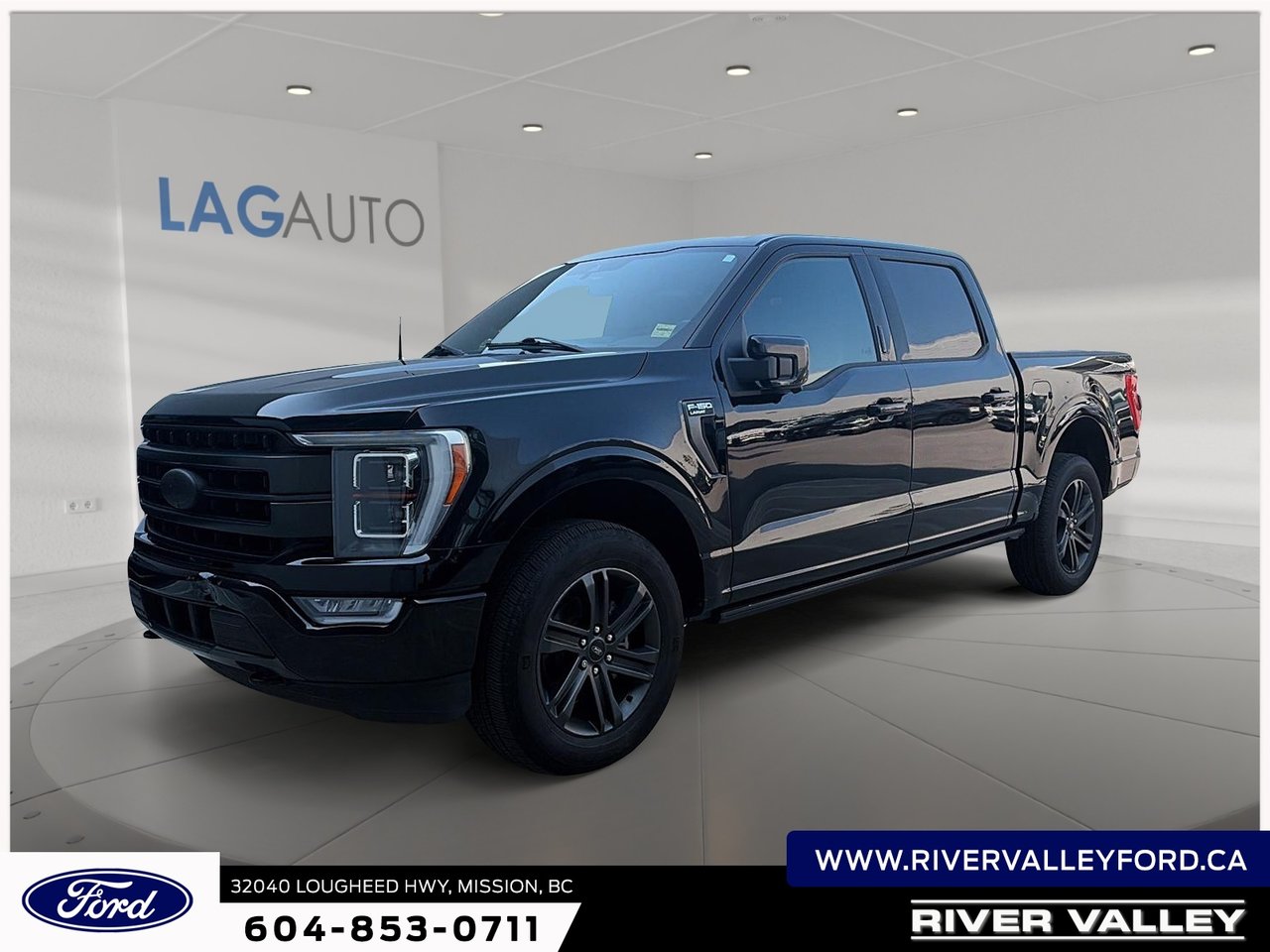 Black Metallic 2021 Ford F-150 Pickup Truck Four-Wheel Drive Automatic