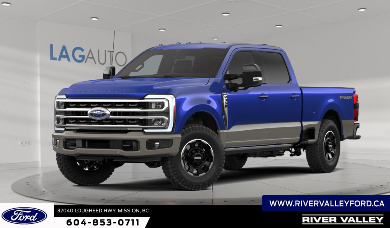 Argon Blue Metallic 2026 Ford F-350 Super Duty Pickup Truck Four-Wheel Drive Automatic