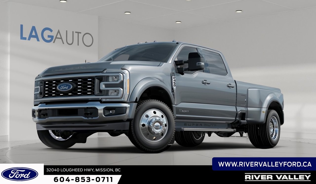 Gray (Glacier Grey Metallic Tri-Coat) 2026 Ford F-450 Super Duty Pickup Truck Four-Wheel Drive Automatic