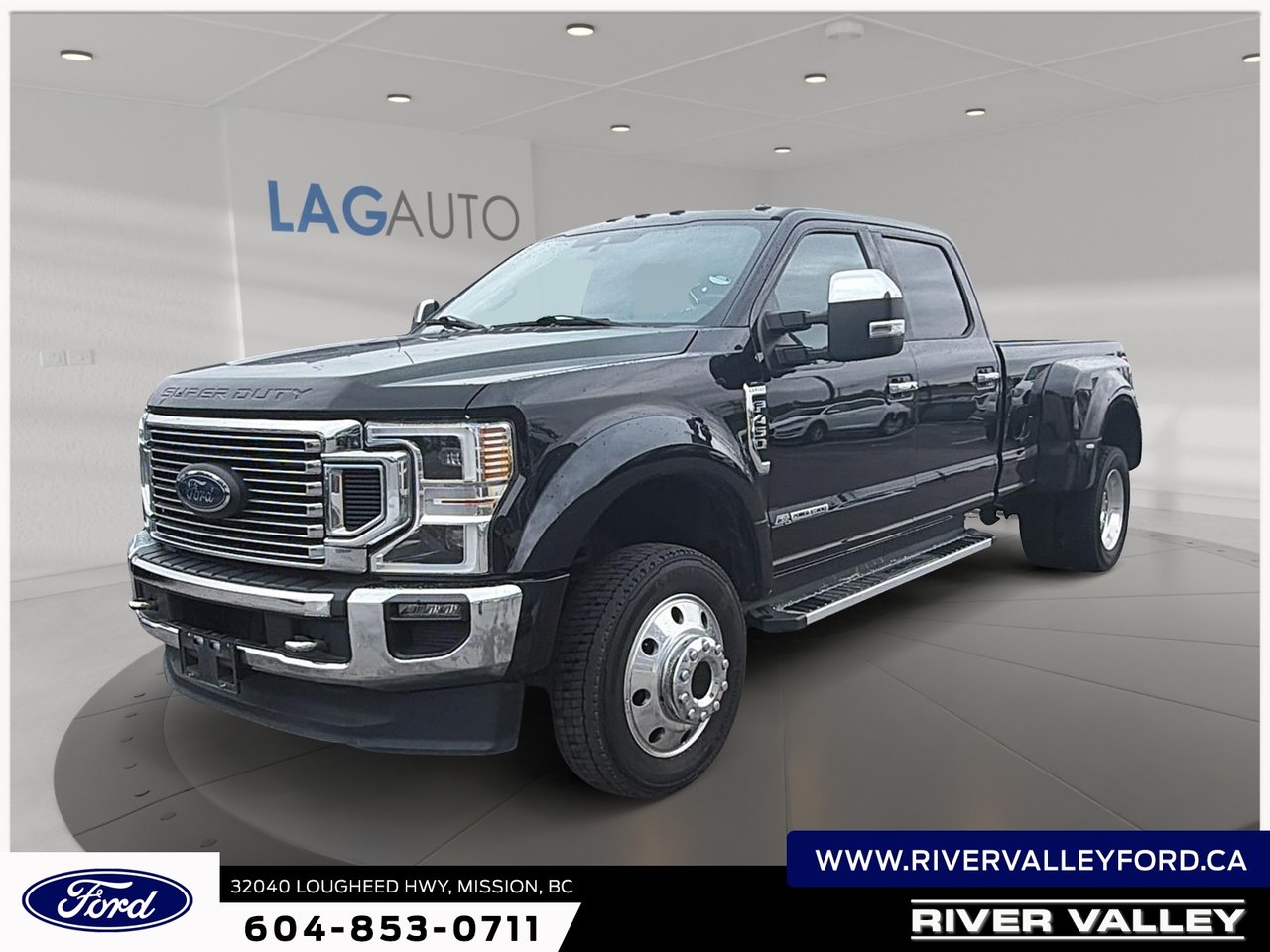 Black Metallic 2022 Ford F-450 Super Duty Pickup Truck Four-Wheel Drive Automatic